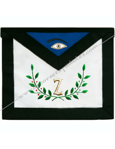 Embroidery: laurel and olive branch with the letter Z