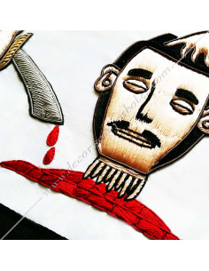 Embroidery: cut head and 2 arms and 9 on the bib
