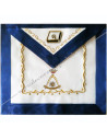 Embroidery: compass and ruler with sun and slab with its