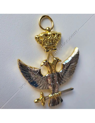 Bijou maçonnique articulé et mobile pour le 32e degré
