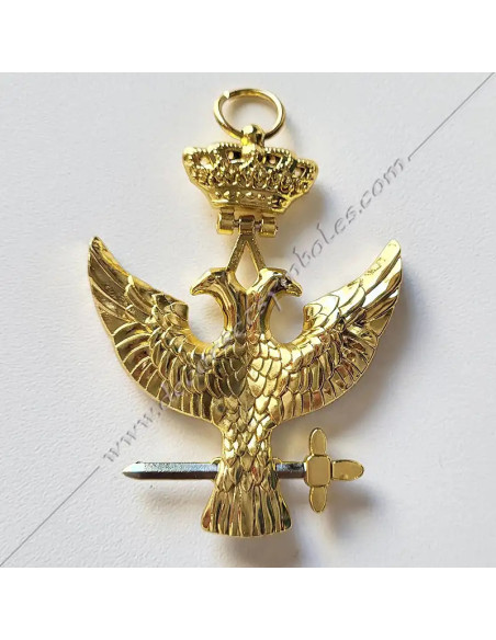 Finition plaqué argent et or (reproduction de bijou ancien