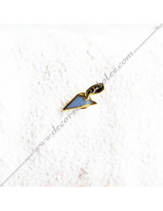 Pin's o insignia masónica Paleta esmaltada en azul y bañada
