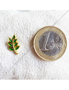 PIN001E-epinglettes-pins-maconniques-acacia-feuilles-verts-symboles-maitres-decors-cadeaux-accessoires-fm 2