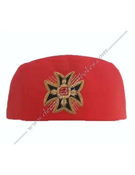 CHA005-calots-coiffes-chapeaux-maconniques-18e-degres-reaa-memphis-chevaliers-fm-rose-croix-accessoires-fm