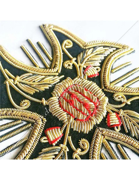 HRA005-masonic-aprons-aasr-knights-rose-cross-18th-degrees-cross-patted-decorations-fm-chapters