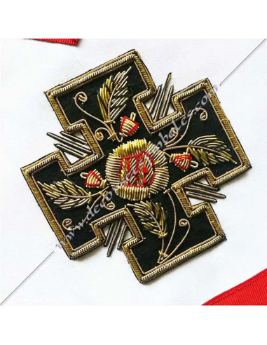 HRA050-18th-aprons-masonic-chapters-aasr-knights-rose-potential-crosses-fm-decorations-accessories