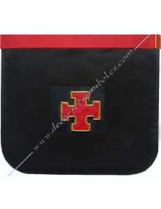 18th degree AASR Rose Cross Knight's apron with embroidered