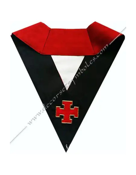 Sautoir 18e Degre Chevalier rose Croix vue d'ensemble