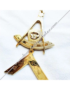 Worshipful Master Installed (WMI) masonic jewel for collar