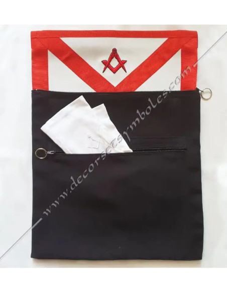 Sac Masónico negro pour robe, Mandil, gants y accessoires
