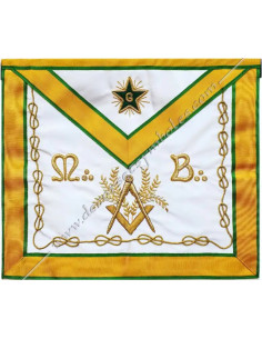 Tablier maçonnique de Conseiller de l'Ordre du GODF Satin