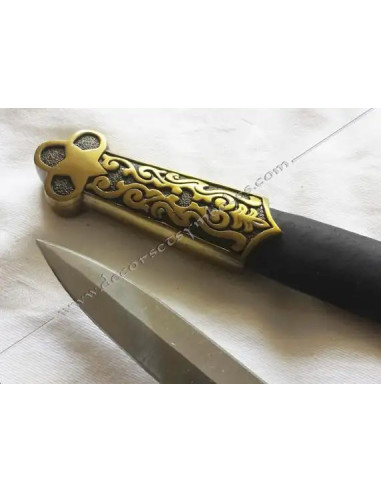 Masonic Dagger Straight Blade Treflee - Swords - DFM 010