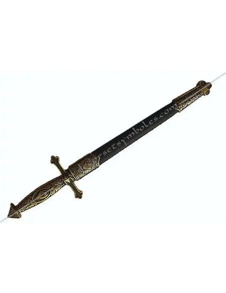 DFM010-dagger-stabbing-sword-masonic-straight-trefoil-1st-order-french-rite-fm-gift-shops