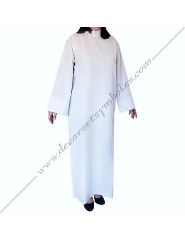 Memphis-Misraïm RHS110 white Masonic robe, an elegant