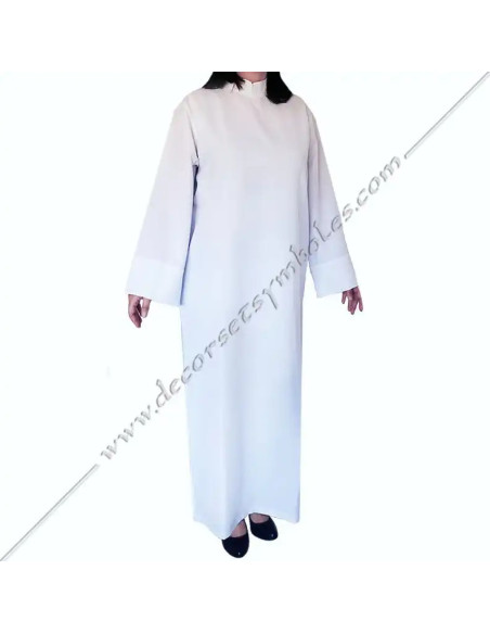 Robe maçonnique blanche Memphis-Misraïm