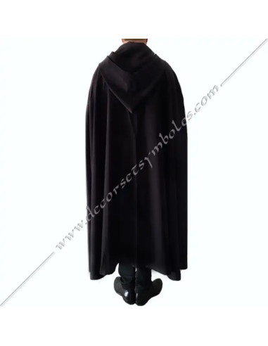 The black color evokes spiritual depth, discretion