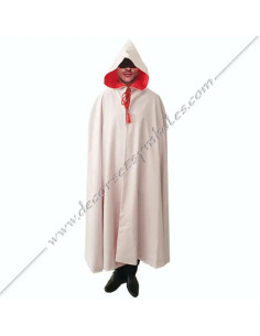 La cape martiniste réversible rouge intérieur blanc MAR012