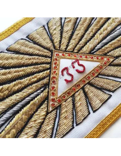Cordón o collarín masónico del 33º Grado Soberano Gran