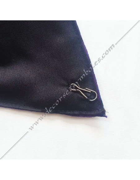 BRF004B-sahes-harnesses-masters-ribbons-scarfs-masonic-masters-rites-french-fm-groussier-square-compass-acacia