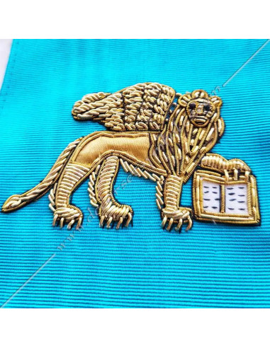 Broderie de précision du Lion du Palais des Doges