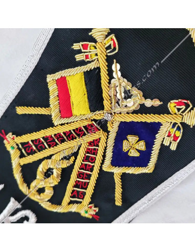 Schärpe oder Band 30. Grad CKS - Ritter Kadosch - REAA - HRA 016 CKS