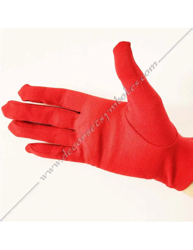GCB110-gants-cotons-lyvras-maconniques-rouges-18e-degres-reaa-accessoires-3-nervures-coutures-fm-articles