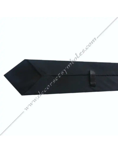 Embroidery: square and compass Black