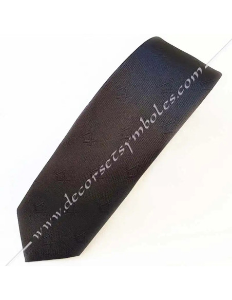 CVT010-cravates-noires-maconniques-equerres-compas-noirs-accessoires-cadeaux-articles-boutiques-fm