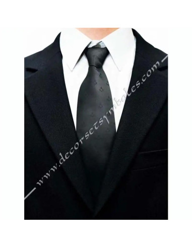 CVT010-cravates-noires-maconniques-equerres-compas-noirs-accessoires-fm-cadeaux-articles-boutiques