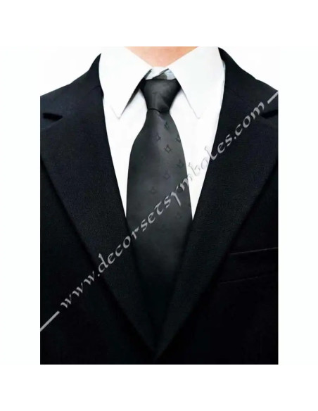 CVT010-cravates-noires-maconniques-equerres-compas-noirs-accessoires-fm-cadeaux-articles-boutiques