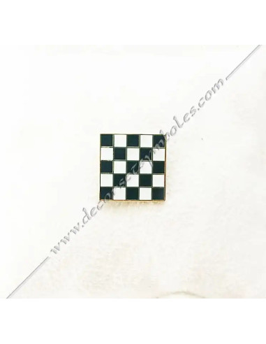 PIN015-pins-lapel-pin-checkers-masonic-mosaic-paving-dualities-balances-decorations-gifts-shops-fm