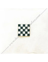 Pin's Épinglette Pavé Mosaïque Damier | Or & Noir