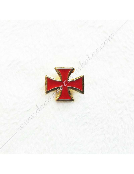Pin Templar Cross Masonic Jewels