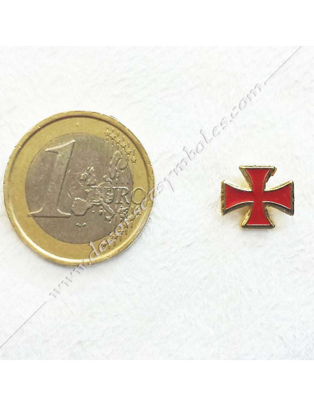 Pin's épinglette maçonnique Croix Templière pour le RER