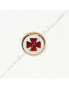 Pin's Mini Croce Templiere plaque oro Gioielli Massonici