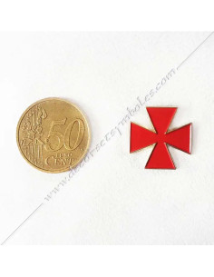Pin's épinglette Croix Templière pattée, placage