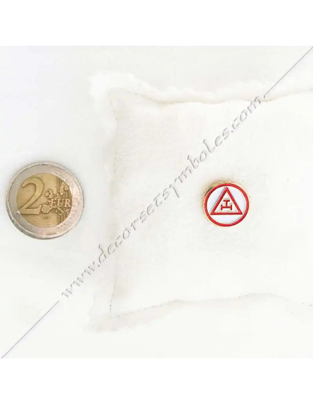 Pin's Épinglette Triple Tau Rond | Or Fin Rouge