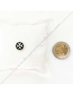 Pin's Épinglette Croix de Malte Noir | Or Fin