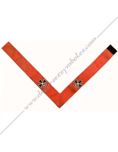 HRA026-collerettes-cordons-rubans-sautoirs-maconniques-chevaliers-roses-croix-reaa-18e-degres-decors