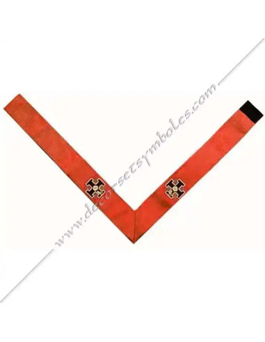 HRA026-collerettes-cordons-rubans-sautoirs-maconniques-chevaliers-roses-croix-reaa-18e-degres-decors