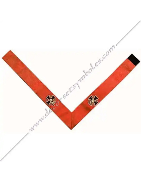 Collarín o Cordón Masónico de Caballero Rosacruz del 18e
