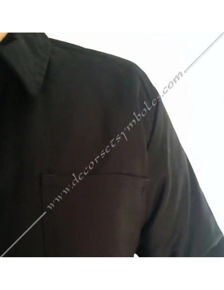 VCH100-bourgerons-vestes-courtes-blouses-charpentiers-maconniques-cotons-noir-go-godf-fm-groussier