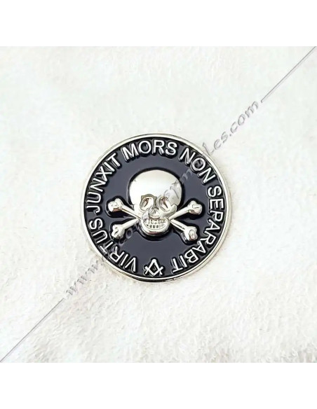 Pin's Virtus Junxit Mors Non Separabit | Argenté