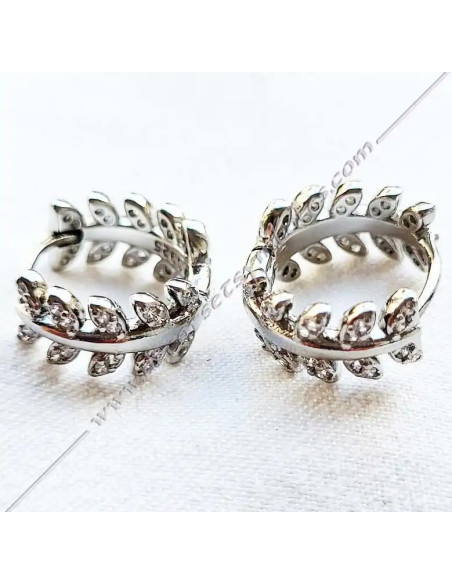 Boucles d'oreilles maçonniques dorée à l'Or fin