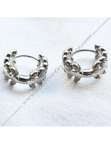 MSC200-masonic-acacia-gold-silver-open-earrings-gift-fm-souvenirs-accessories-decorations-shops