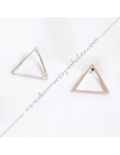 Boucles de Oreilles Triángulos Joyas Masónicas