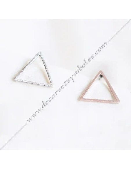 Boucles d'Oreilles Triangles Bijoux Maconniques