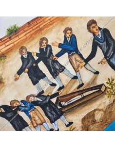 Masonic apron hand-painted by the Venerable Master
