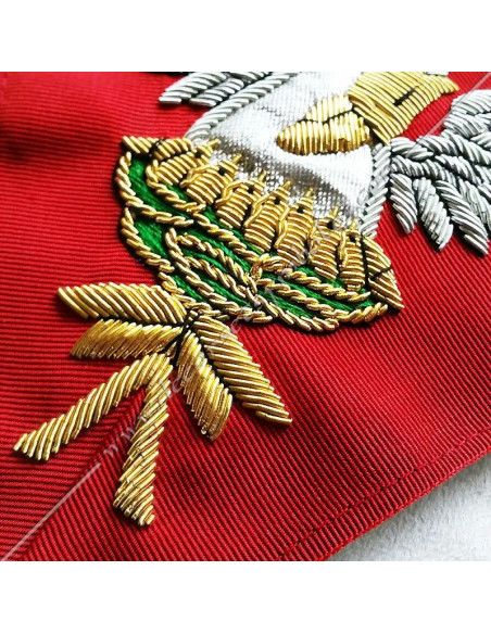 HRA111-sautoirs-maconniques-cordons-18e-degre-aigle-pellican-chevaliers-rose-croix-fm-reaa-chapitres