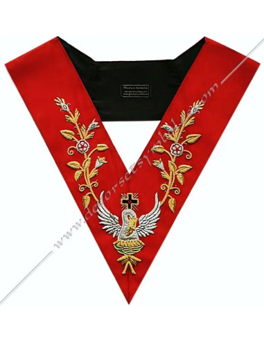 HRA111-sautoirs-maconniques-cordons-18e-degre-aigle-pellican-chevaliers-rose-croix-reaa-chapitres-fm